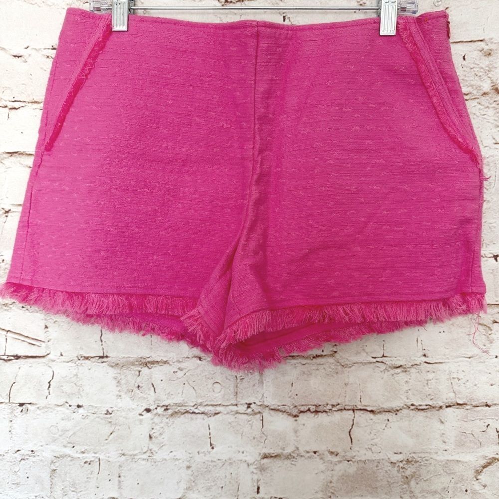 Trina Turk Kleo fringe shorts